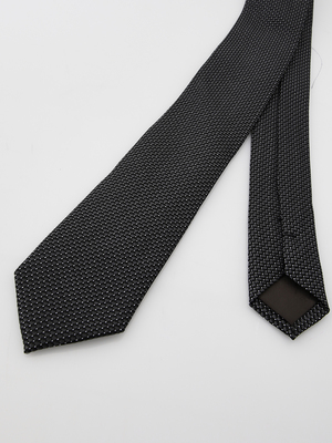 ETERNA Cravate En Soie Jacquard Noir