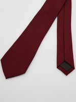 ETERNA Cravate En Soie Unie Rouge bordeaux
