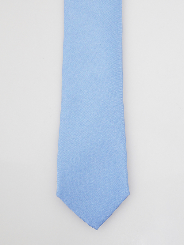 ETERNA Cravate En Soie Unie Bleu ciel Photo principale