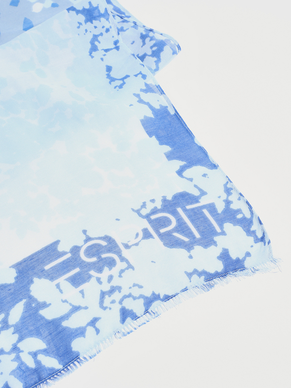 ESPRIT Foulard Imprim Tches Bleu Photo principale