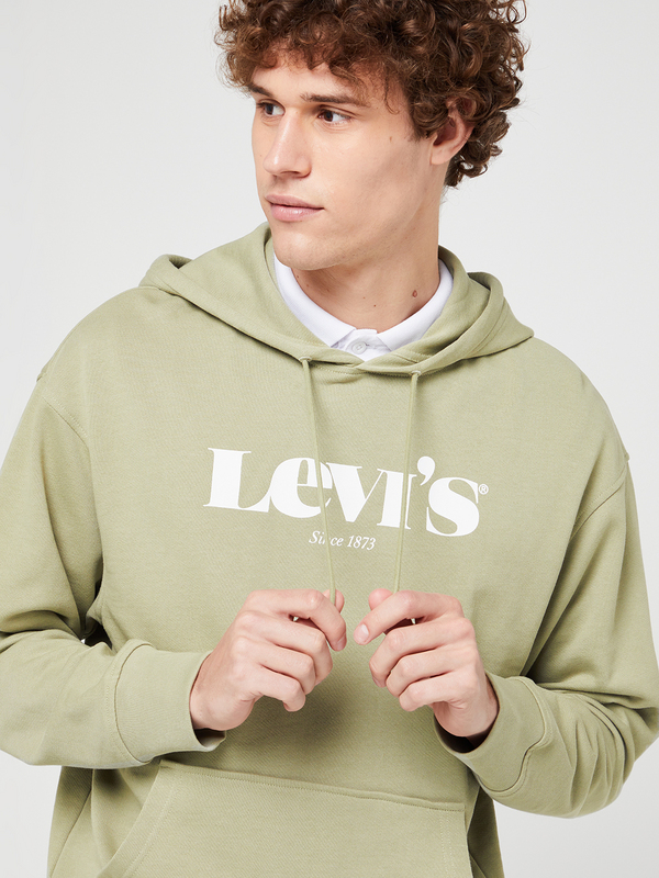 LEVI'S Sweat-shirt  Capuche Avec Logo Vert Photo principale