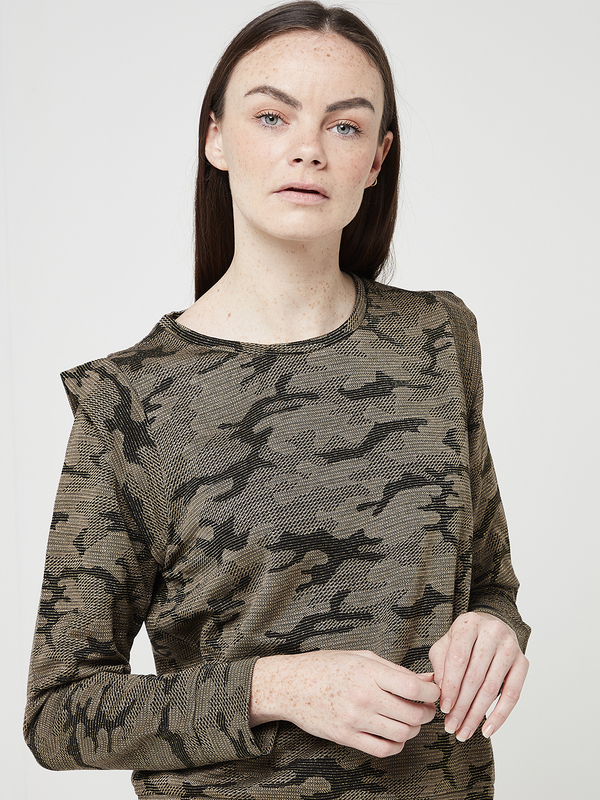 KAPORAL Sweat-shirt Motif Camouflage Marron Photo principale
