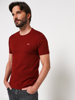 LEVI'S Tee-shirt Ray Ou Uni Rouge bordeaux