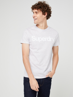 SUPERDRY Tee-shirt Avec Logo Gris