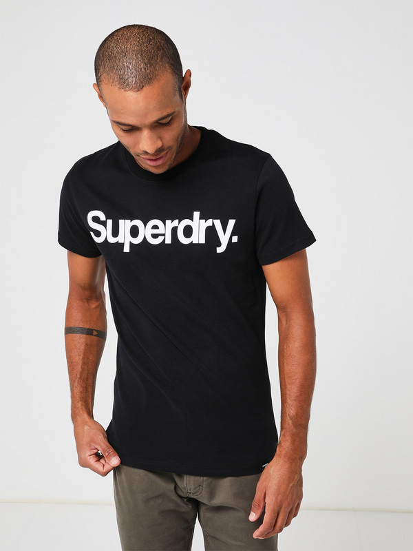 SUPERDRY Tee-shirt Avec Logo Noir