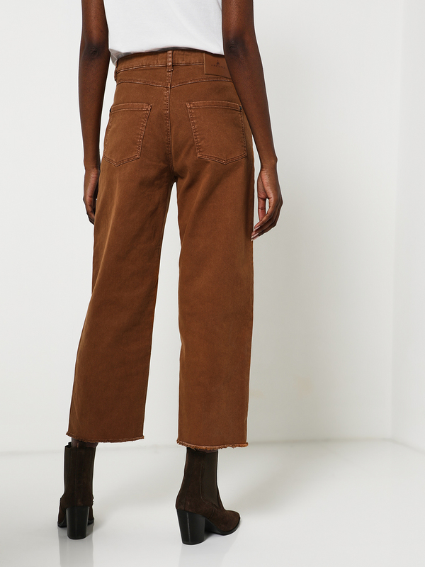 ONE STEP Jean Straight Cropped Camel Photo principale