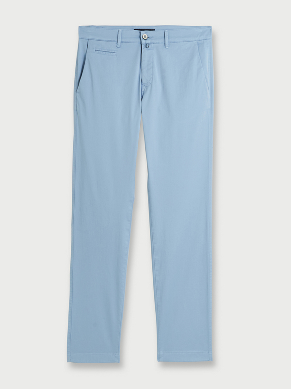 CARDIN Pantalon Chino Léger En Coton Stretch Bleu ciel