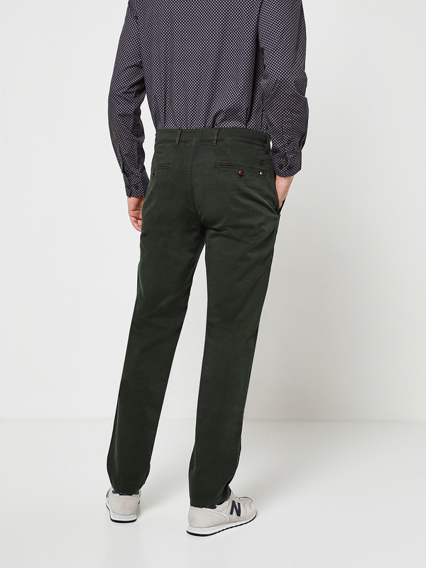 CAMBRIDGE LEGEND Pantalon Slack, Coupe Droite Vert kaki Photo principale