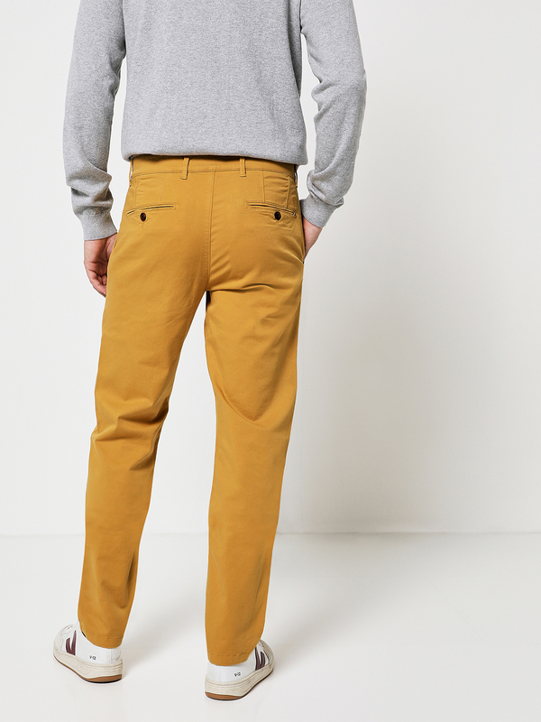 CAMBRIDGE LEGEND Pantalon Slack, Coupe Droite Jaune moutarde Photo principale