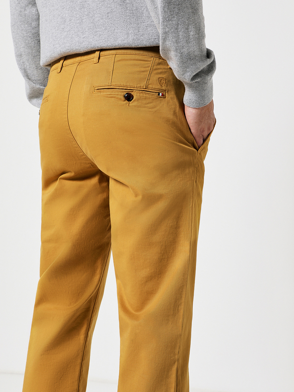 CAMBRIDGE LEGEND Pantalon Slack, Coupe Droite Jaune moutarde Photo principale