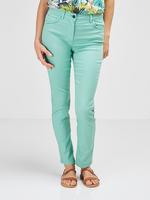 DIANE LAURY Pantalon 5 Poches, Coupe Droite, Ultra Stretch Bleu vert