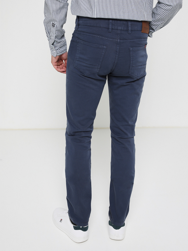 CAMBRIDGE LEGEND Pantalon 5 Poches En Coton Stretch Bleu gris Photo principale