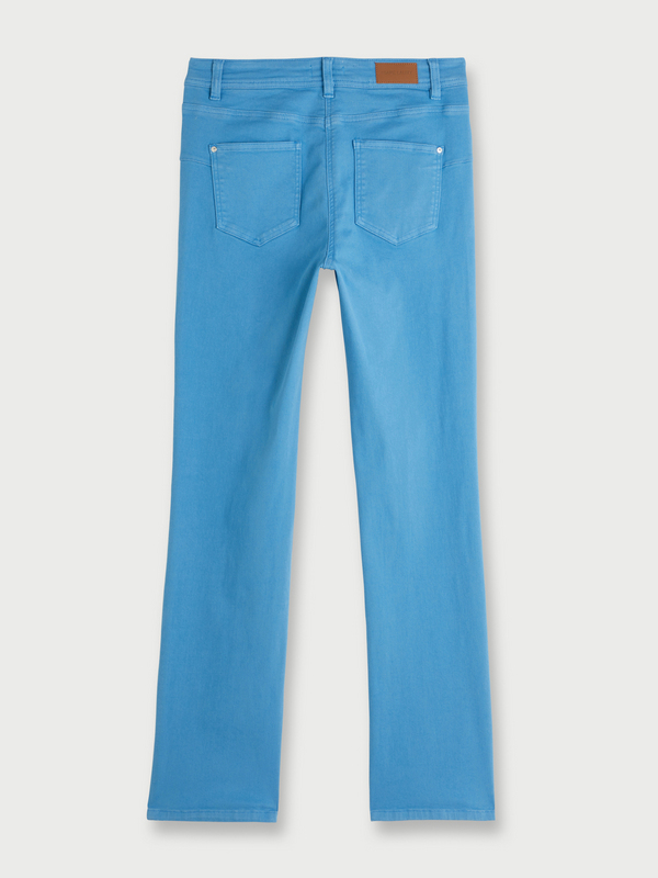DIANE LAURY Pantalon Extensible 5 Poches, Coupe Droite Bleu Photo 2
