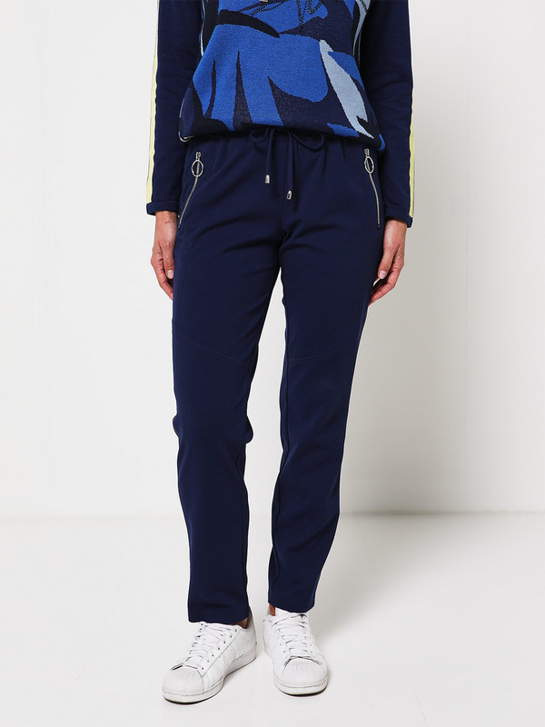 BETTY BARCLAY Pantalon Jogpant Avec Zip Boucles Mtal Bleu marine Photo principale