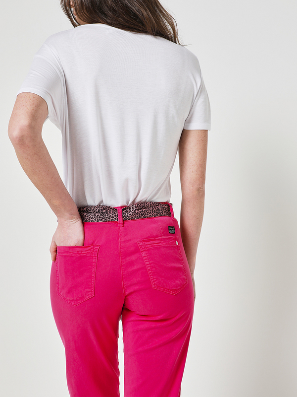 KAPORAL Pantalon Slim Avec Ceinture  Nouer Rose Photo principale