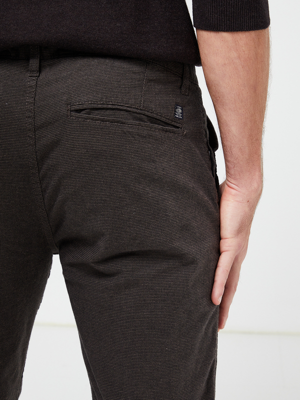 PETROL INDUSTRIES Pantalon Slack Faux Uni Marron Photo principale