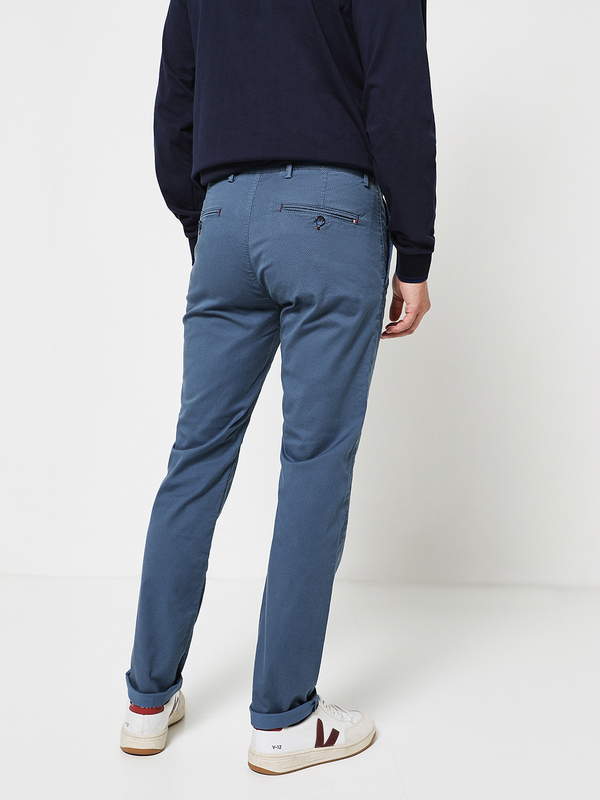 CAMBRIDGE LEGEND Pantalon Slack, Micro Motifs Bleu Photo principale