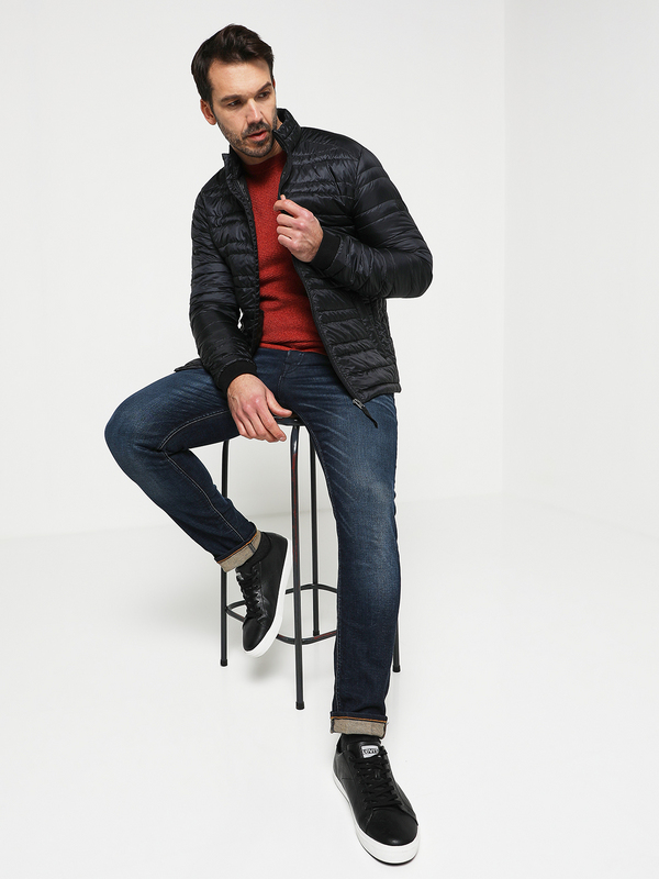 JACK AND JONES Pull Maille Fantaisie Rouille Photo principale