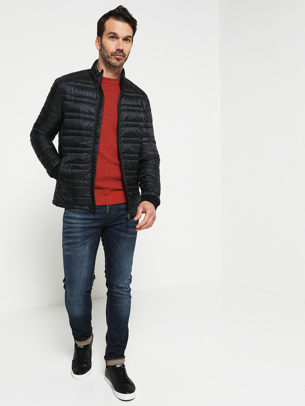 JACK AND JONES Pull Maille Fantaisie Rouille Photo principale
