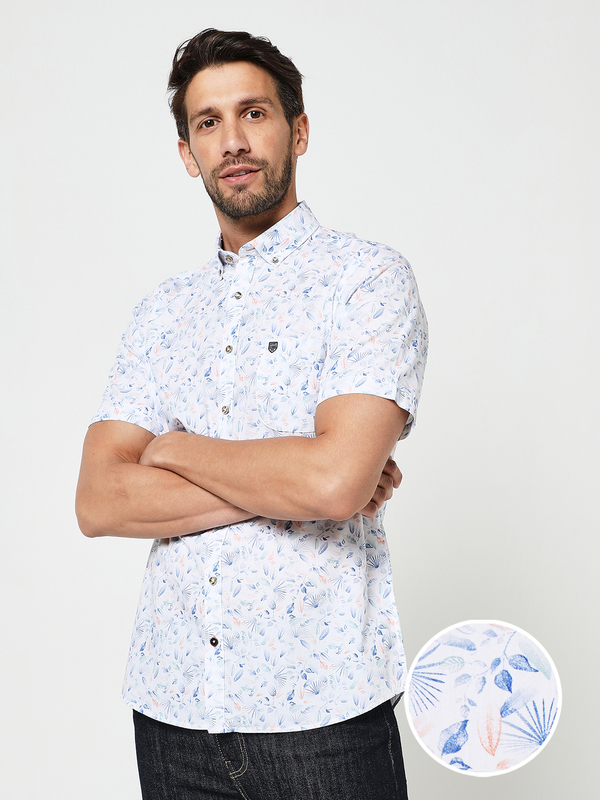 BASEFIELD Chemise Manches Courtes Blanc