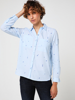 STREET ONE Chemise Manches Longues Bleu