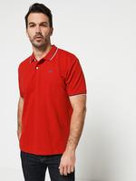 ESPRIT Polo Col  Rayures Contrastes Rouge