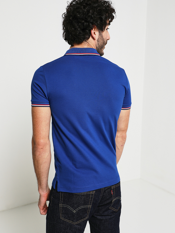 GANT Polo Piqu Coton Stretch Uni Bleu Encre Photo principale