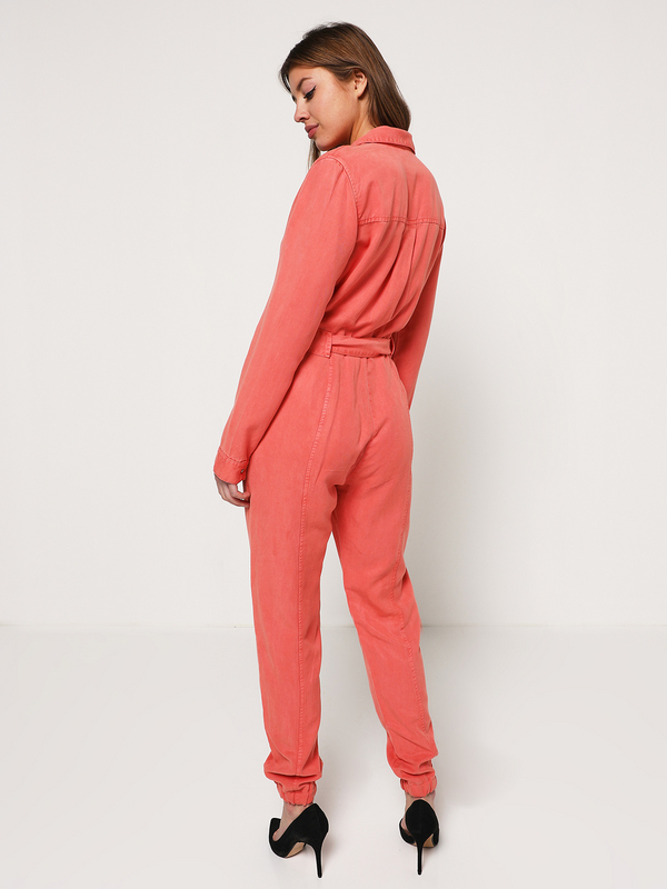 GUESS Combi-pantalon Uni Esprit Workwear Rose Photo principale