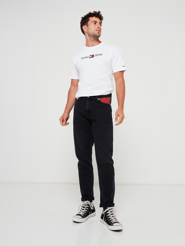 TOMMY JEANS Jean Tapered En Coton Recycl Noir 1010540