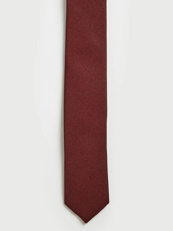 SELECTED Cravate Selected Rouge bordeaux Photo principale