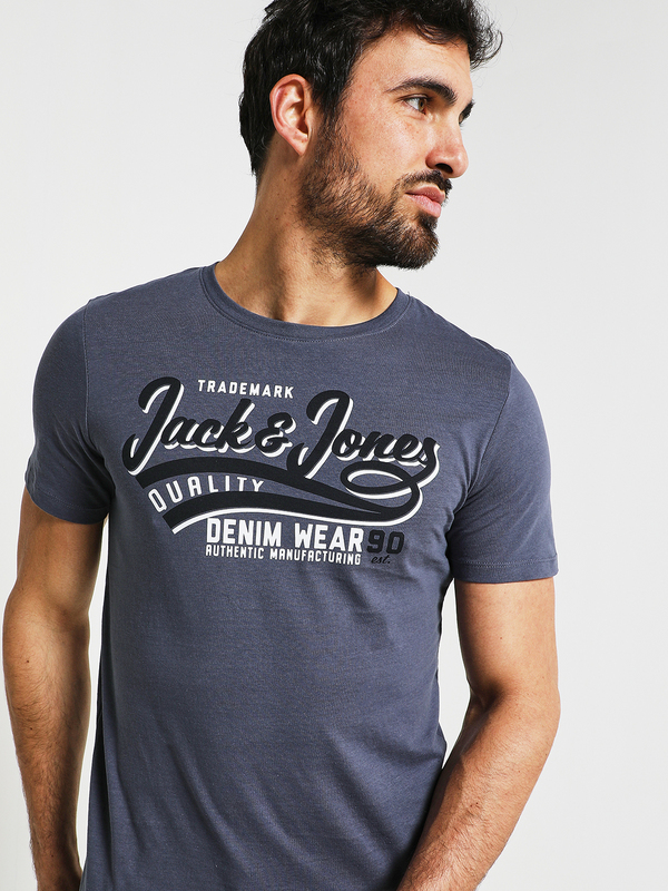 JACK AND JONES Tee-shirt Logo Signature Bleu Photo principale