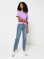 TOMMY JEANS Tee-shirt Cropped Logo Brod Violet