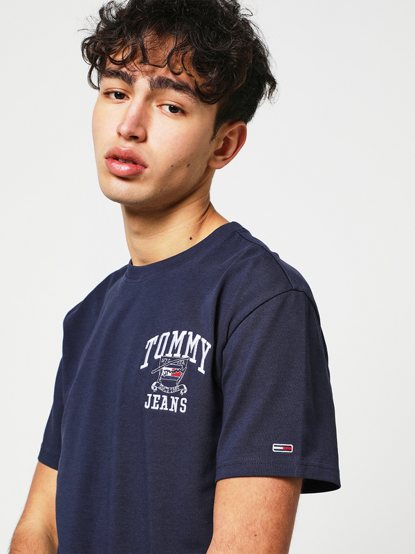 TOMMY JEANS Tee-shirt Logo Collge Tommy Jeans Bleu marine Photo principale