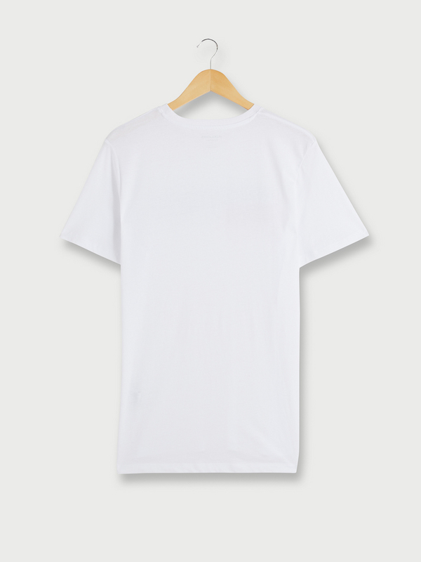 JACK AND JONES Tee-shirt Logo  Rayures Blanc mat Photo principale