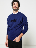 LEVI'S Sweat-shirt Fin Vintage En Coton Bleu