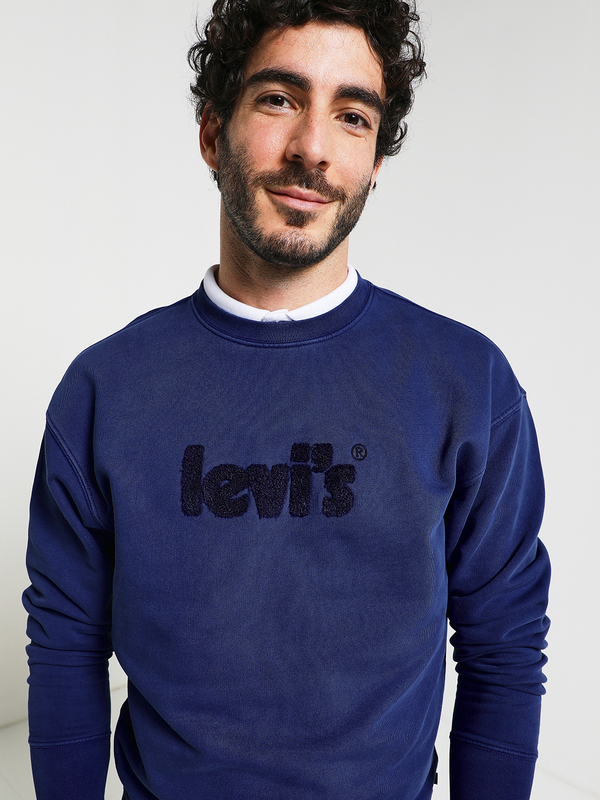 LEVI'S Sweat-shirt Fin Vintage En Coton Bleu Photo principale