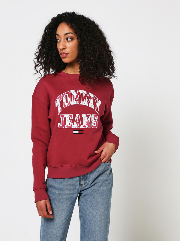 TOMMY JEANS Sweat-shirt Grand Logo Rouge