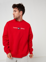 TOMMY JEANS Sweat-shirt Logo Brod Rouge