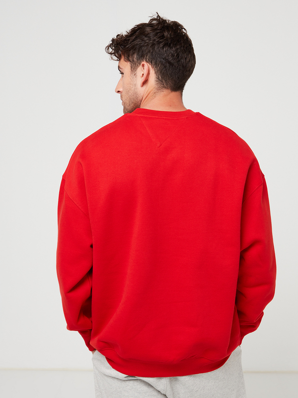 TOMMY JEANS Sweat-shirt Logo Brod Rouge Photo principale
