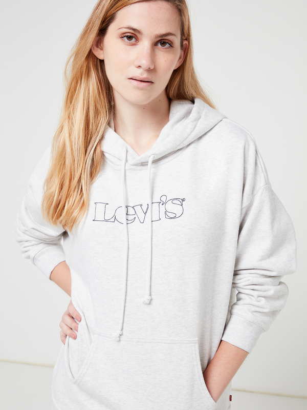 LEVI'S Sweat-shirt Loose Logo Brod Gris Photo principale