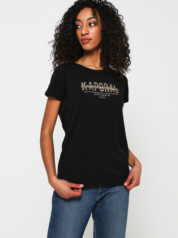 KAPORAL Tee-shirt Avec Logo Fol Et Lopard Noir Photo principale