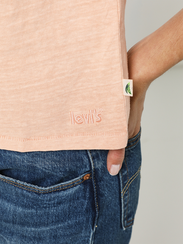 LEVI'S Tee-shirt Cropped Uni Corail Photo principale