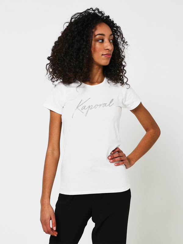 KAPORAL Tee-shirt Logo Paillet Blanc 1012244