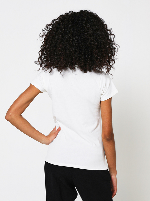 KAPORAL Tee-shirt Logo Paillet Blanc Photo principale