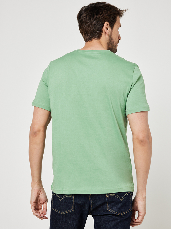 MUSTANG Tee-shirt Logo En Coton Vert Photo principale