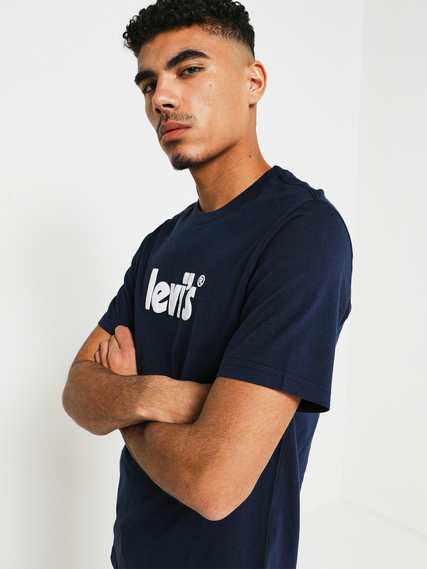 LEVI'S Tee-shirt Uni Avec Logo Bleu marine Photo principale