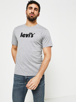 LEVI'S Tee-shirt Uni Avec Logo Gris