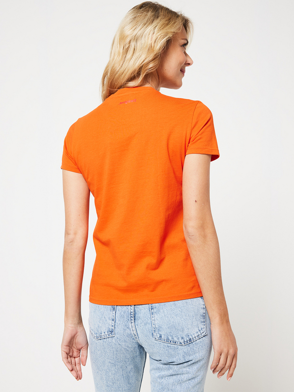 DESIGUAL Tee-shirt Imprim Mickey Effet Vintage Orange Photo principale