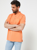 BASEFIELD Tee-shirt Uni  Col Tunisien Orange