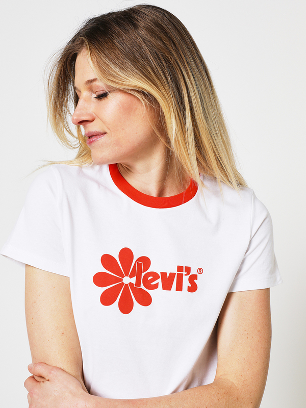 LEVI'S Tee-shirt Logo Sixties Blanc Photo principale